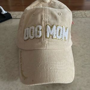 Simply Southern ivory corduroy Dog Mom hat BRAND NEW WITH TAGS!